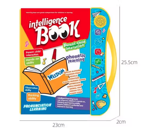 Interactive Children Book -Musical English Educational Phonetic Learning Book for 3 + Year Kids Toddlers AC (Intelligence Book)