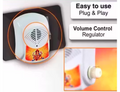 (Gayatri Mantra) 35 in 1 Mantra Device Mantra Chanting Bell/Pooja Bell/Mantra Electric Light continuous Sound